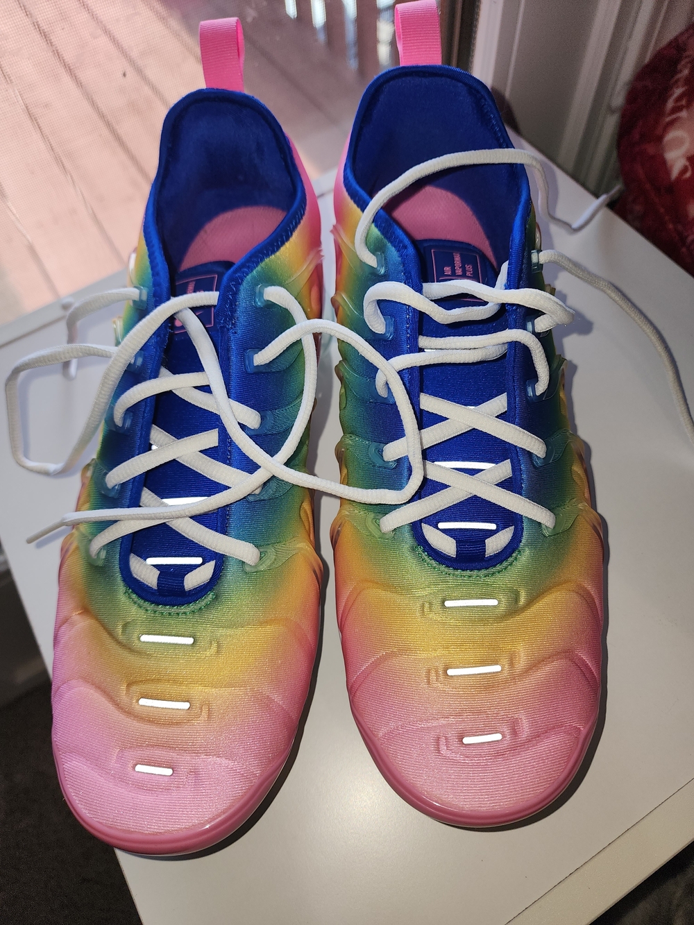 Nike Vapormax Air Athletic Rainbow Gradient Sneakers Very Good!
